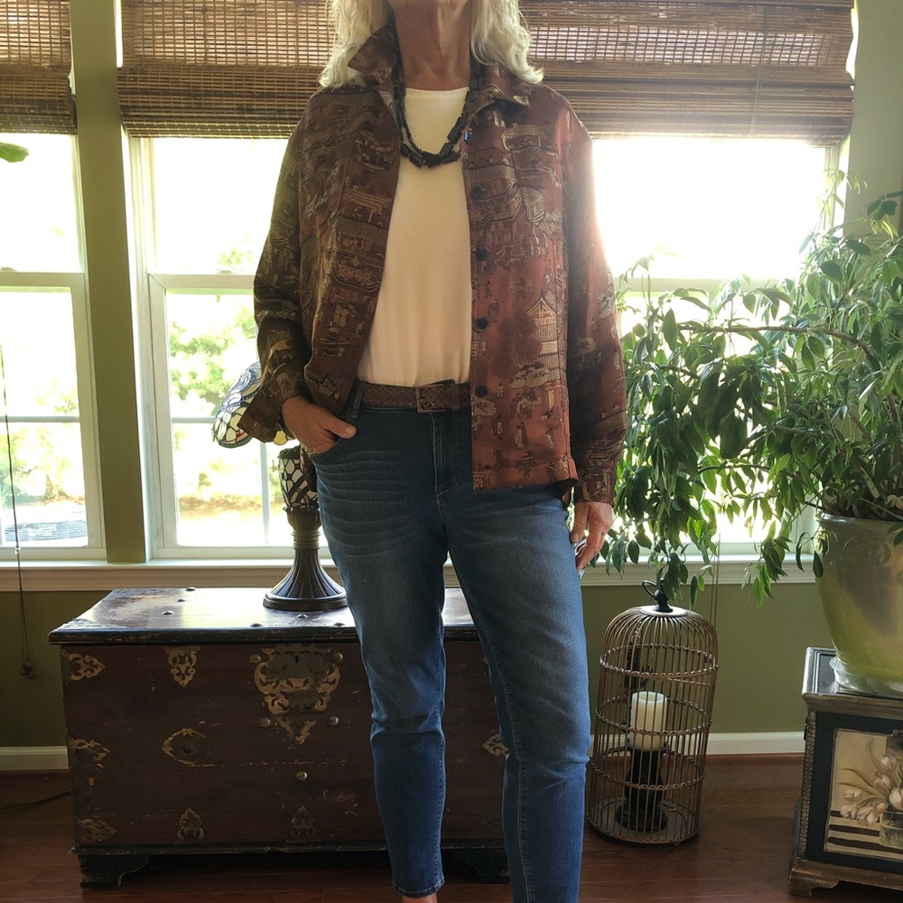 Vintage Chico’s Top/Jacket with Metallic Threads